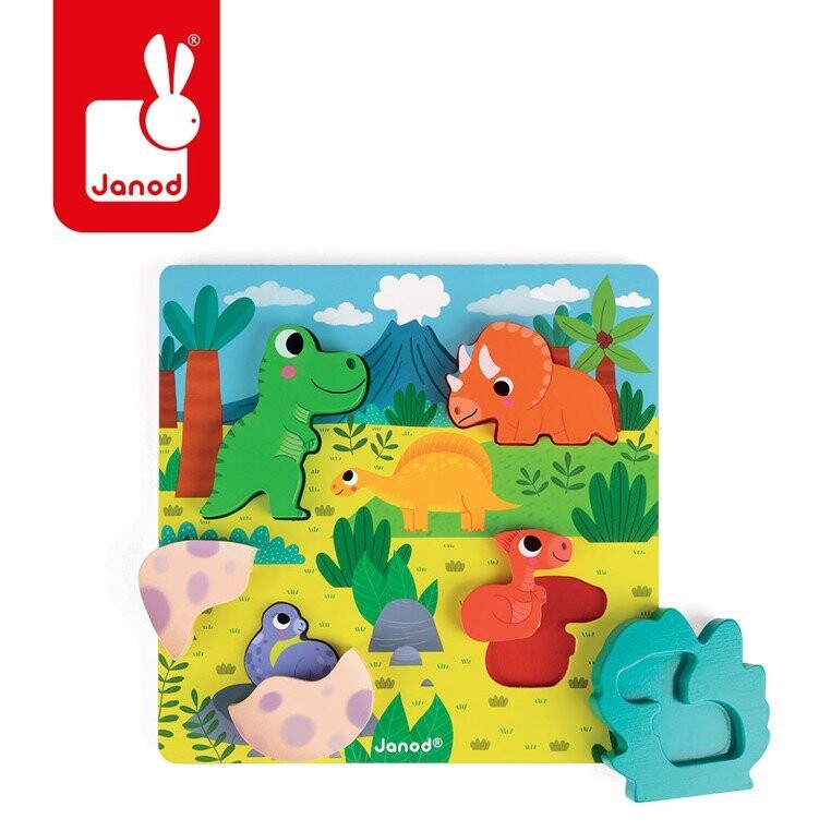 Janod, 3D пазл Прятки Динозавры
Janod, 3D пазл Прятки Динозавры