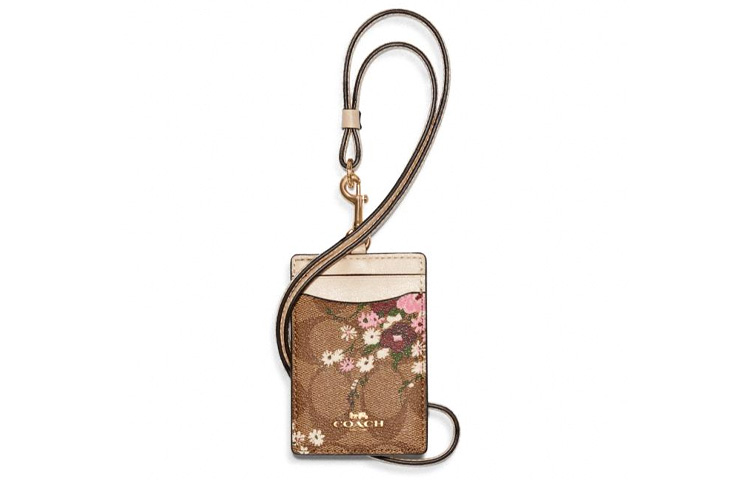 COACH Шнурок Canvas с кожаным кошельком для документов и держателями для карт Women's Khaki Monogram
COACH Шнурок Canvas с кожаным кошельком для документов и держателями для карт Women's Khaki Monogram
