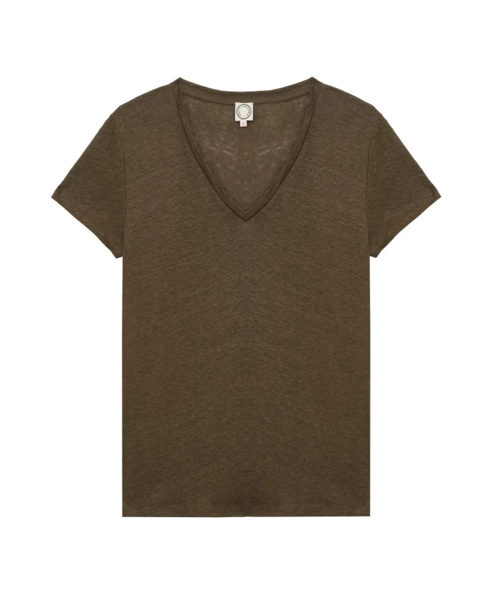 Футболка Apolline цвета хаки из льна Ines De La Fressange Paris, зеленый
Футболка Apolline цвета хаки из льна Ines De La Fressange Paris, зеленый