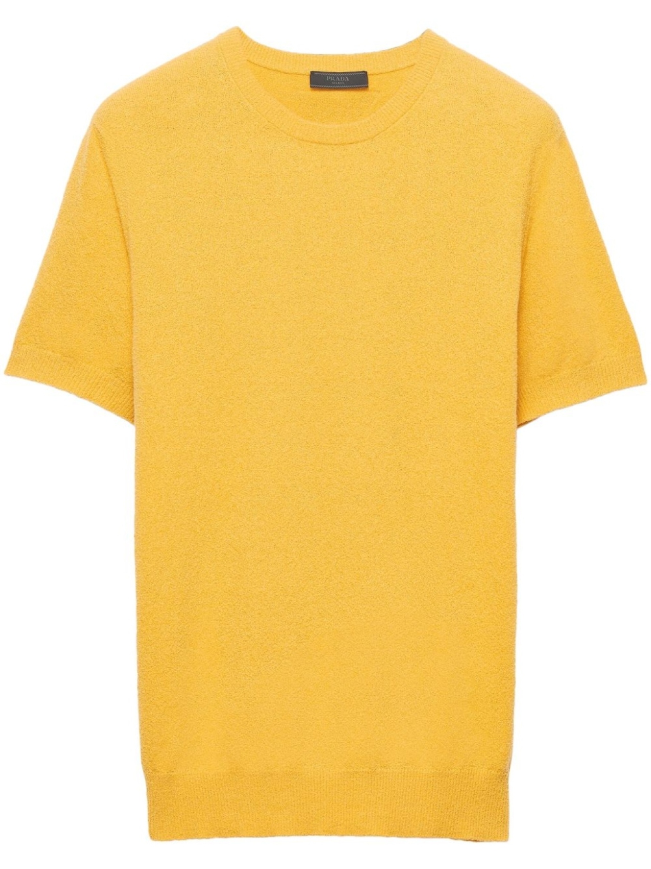 Свитер с короткими рукавами Prada, желтый 
Свитер с короткими рукавами Prada, желтый