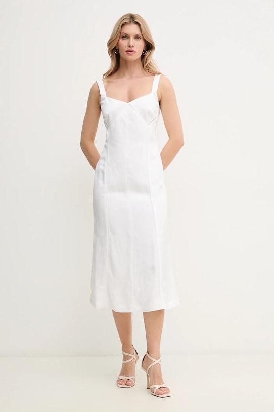 Платье с добавлением льна Boss, белый
Платье с добавлением льна Boss, белый