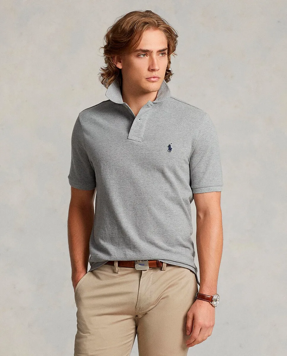 Мужская рубашка-поло из пике стандартного кроя Iconic Polo Ralph Lauren, серый
Мужская рубашка-поло из пике стандартного кроя Iconic Polo Ralph Lauren, серый