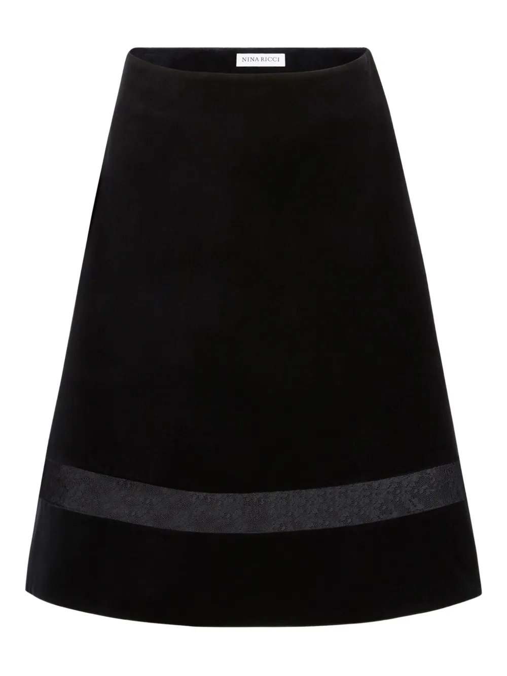 Юбка мини с кружевной вставкой Nina Ricci, черный
Юбка мини с кружевной вставкой Nina Ricci, черный