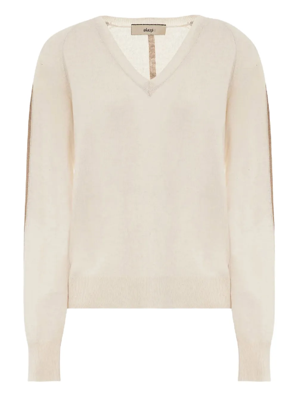 Кашемировый свитер с V-образным вырезом Akep, нейтральный
Кашемировый свитер с V-образным вырезом Akep, нейтральный