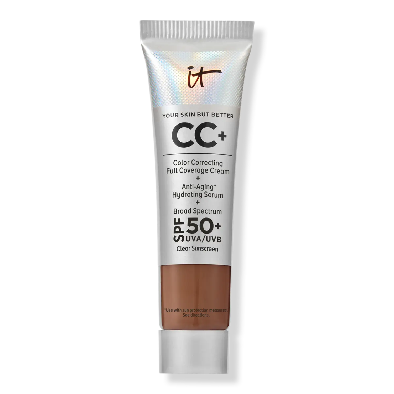 Мини-CC+ крем с SPF 50+ IT Cosmetics, Deep Honey (very deep with golden undertones)
Мини-CC+ крем с SPF 50+ IT Cosmetics, Deep Honey (very deep with golden undertones)