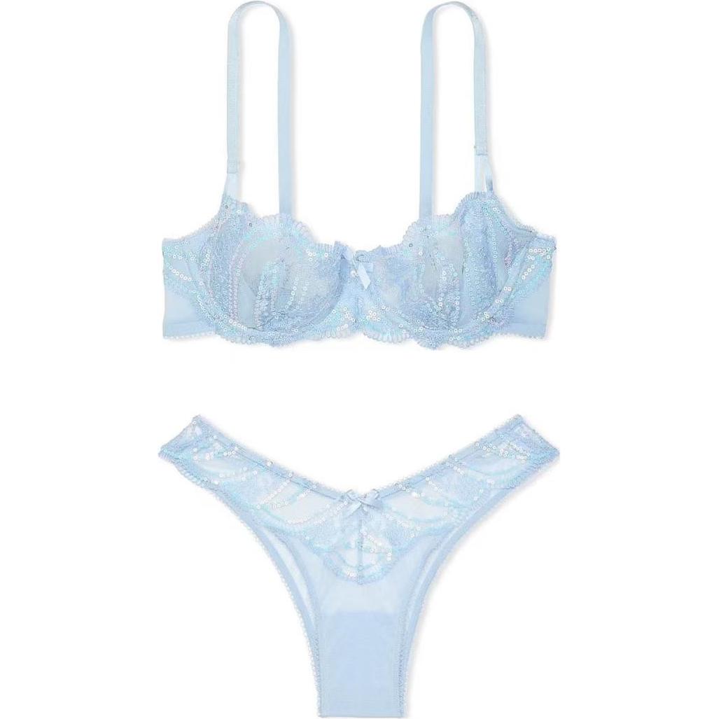 Victoria's Secret Женский комплект нижнего белья светло-голубой
Victoria's Secret Женский комплект нижнего белья светло-голубой