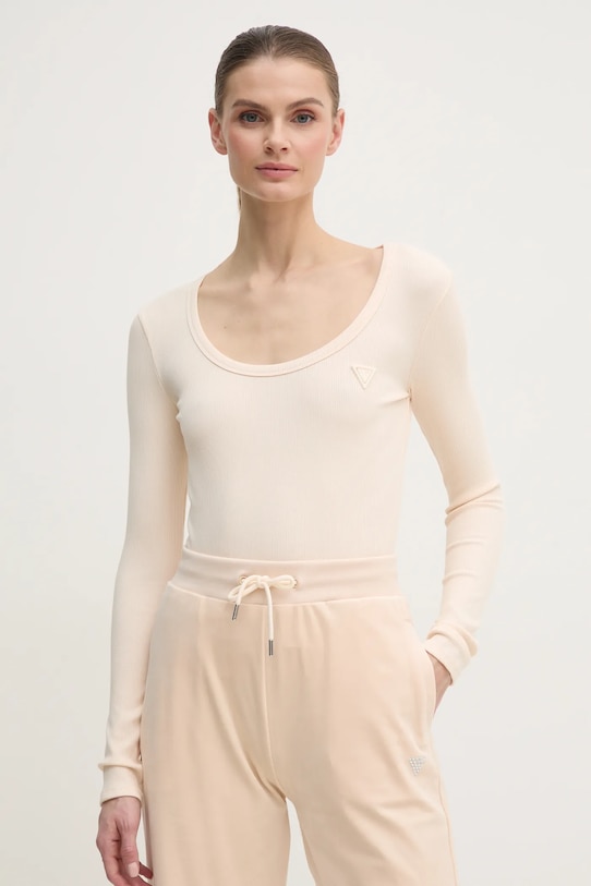 Лонгслив Guess, бежевый
Лонгслив Guess, бежевый