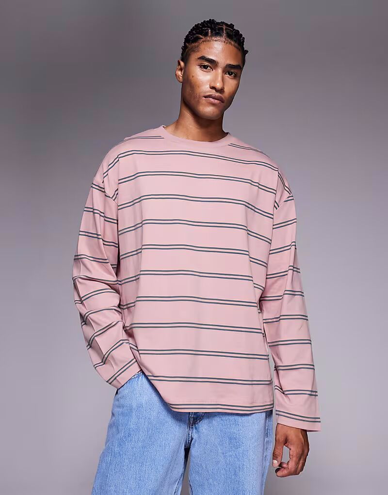 Футболка свободного кроя с длинными рукавами в розово-серую полоску Asos Design, Розовый, Футболка свободного кроя с длинными рукавами в розово-серую полоску Asos Design
Футболка свободного кроя с длинными рукавами в розово-серую полоску Asos Design, Розовый, Футболка свободного кроя с длинными рукавами в розово-серую полоску Asos Design