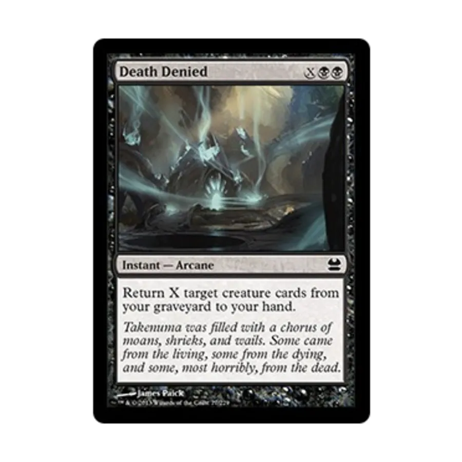 CCG Смерть отрицается (C) (Фольга), MTG - Modern Masters 2013 
CCG Смерть отрицается (C) (Фольга), MTG - Modern Masters 2013