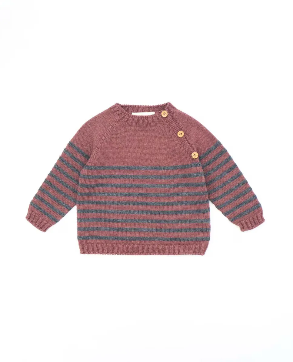 Свитер в полоску для мальчиков на пуговицах Fina Ejerique, сиреневый
Свитер в полоску для мальчиков на пуговицах Fina Ejerique, сиреневый