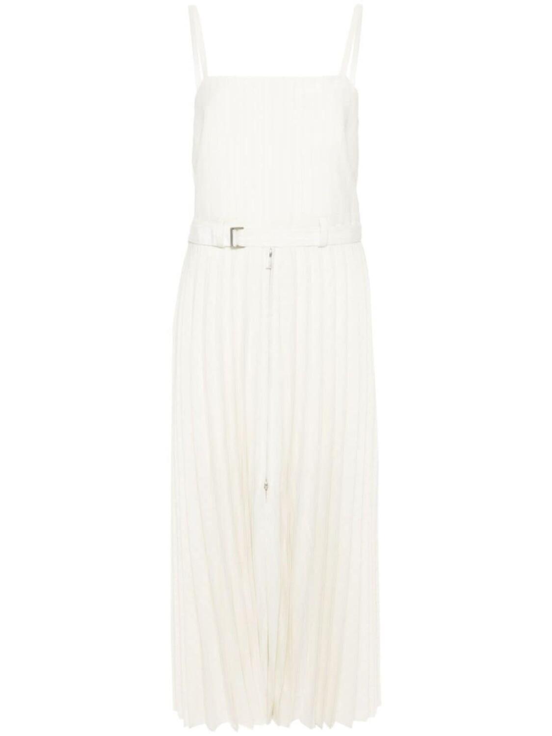 Плиссированное платье макси в тонкую полоску sacai, белый
Плиссированное платье макси в тонкую полоску sacai, белый