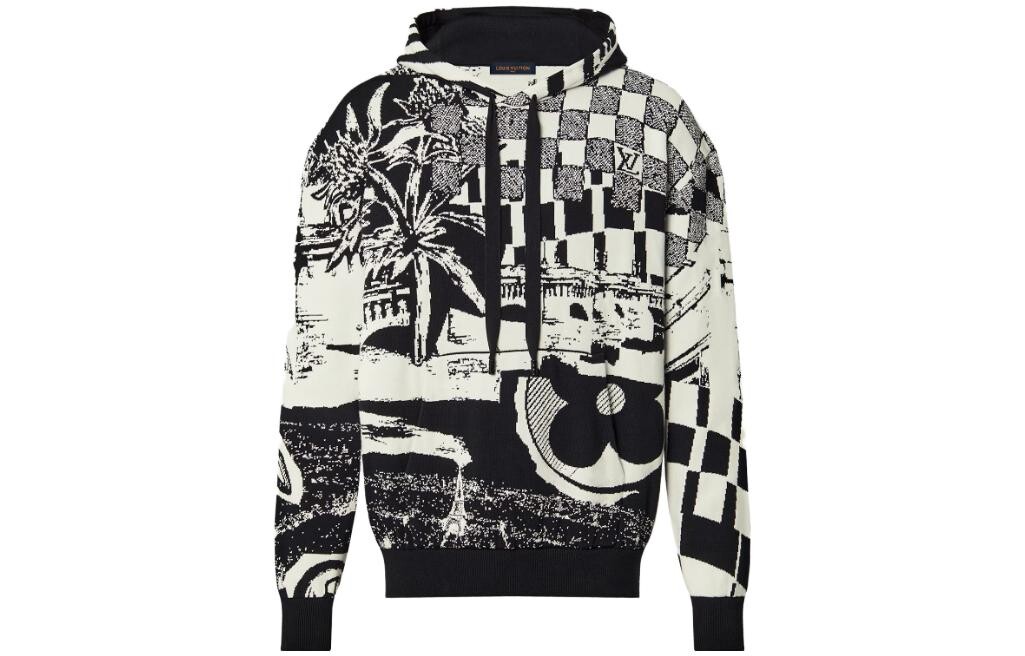 Толстовка мужская Louis Vuitton с объемным принтом, черный / белый
Толстовка мужская Louis Vuitton с объемным принтом, черный / белый