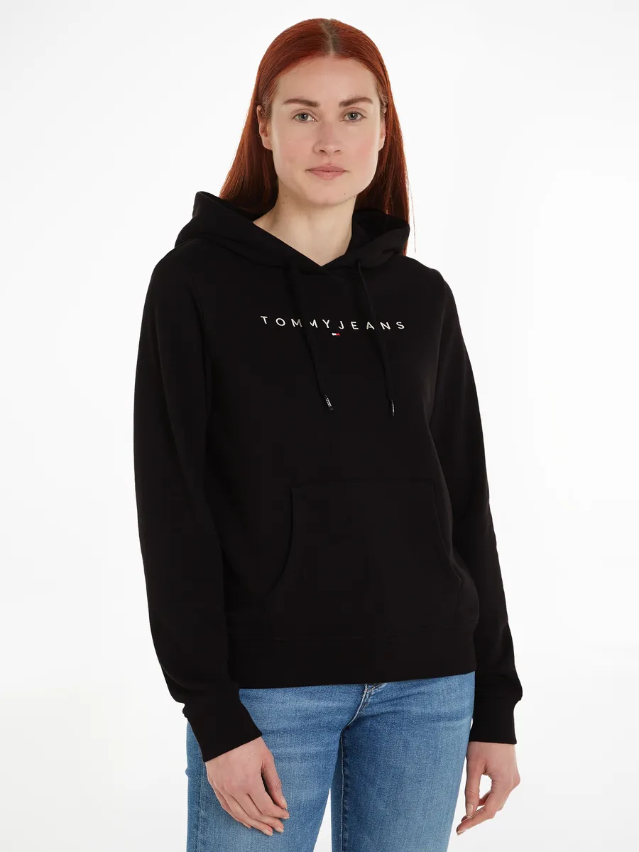 Толстовка Tommy Jeans с капюшоном "TJW REG LINEAR HOODIE" и надписью-логотипом, черный
Толстовка Tommy Jeans с капюшоном "TJW REG LINEAR HOODIE" и надписью-логотипом, черный