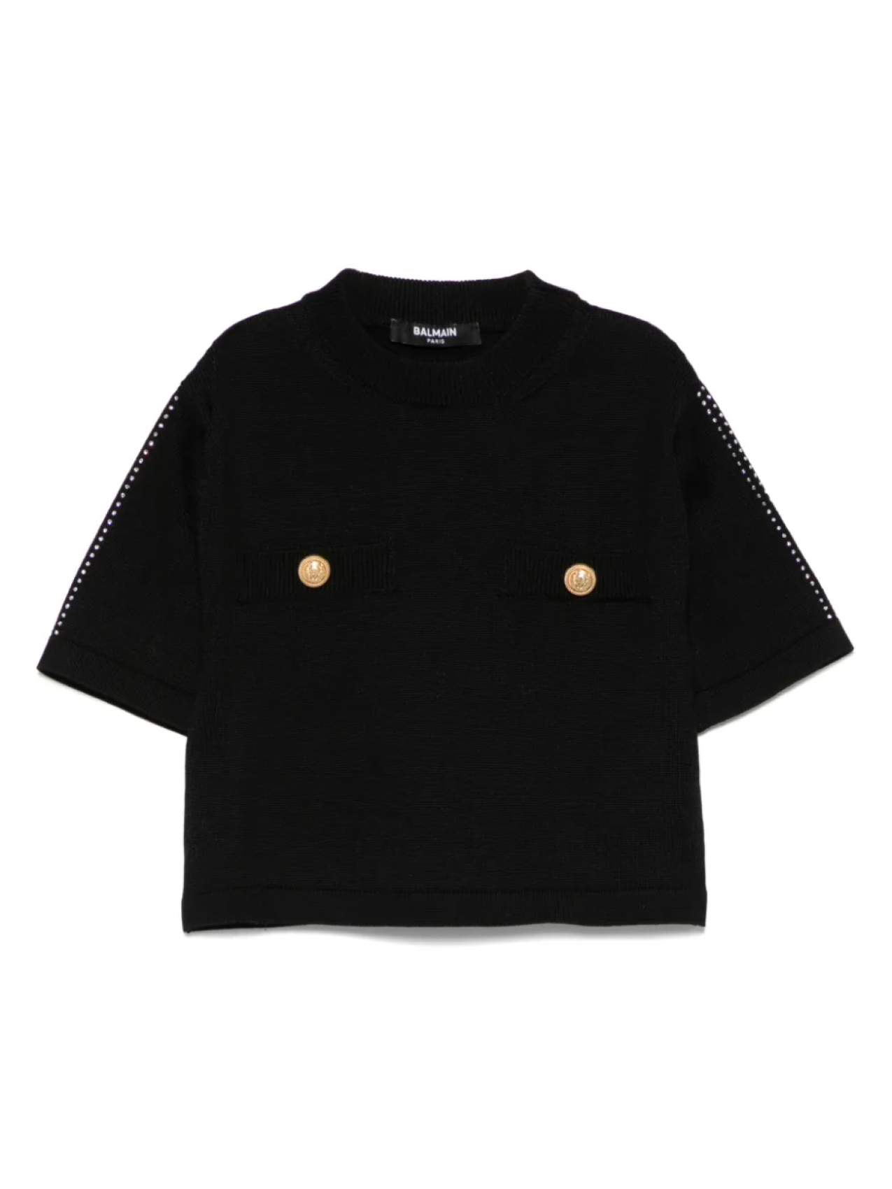 Футболка с кристаллами Balmain Kids, черный
Футболка с кристаллами Balmain Kids, черный