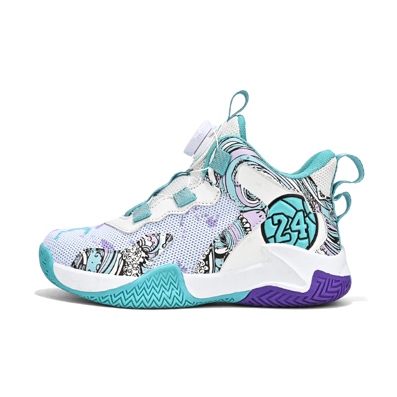 Детские баскетбольные кроссовки с низким верхом, амортизирующими, противоскользящими и износостойкими свойствами Wooden Rabbit, аква
Детские баскетбольные кроссовки с низким верхом, амортизирующими, противоскользящими и износостойкими свойствами Wooden Rabbit, аква