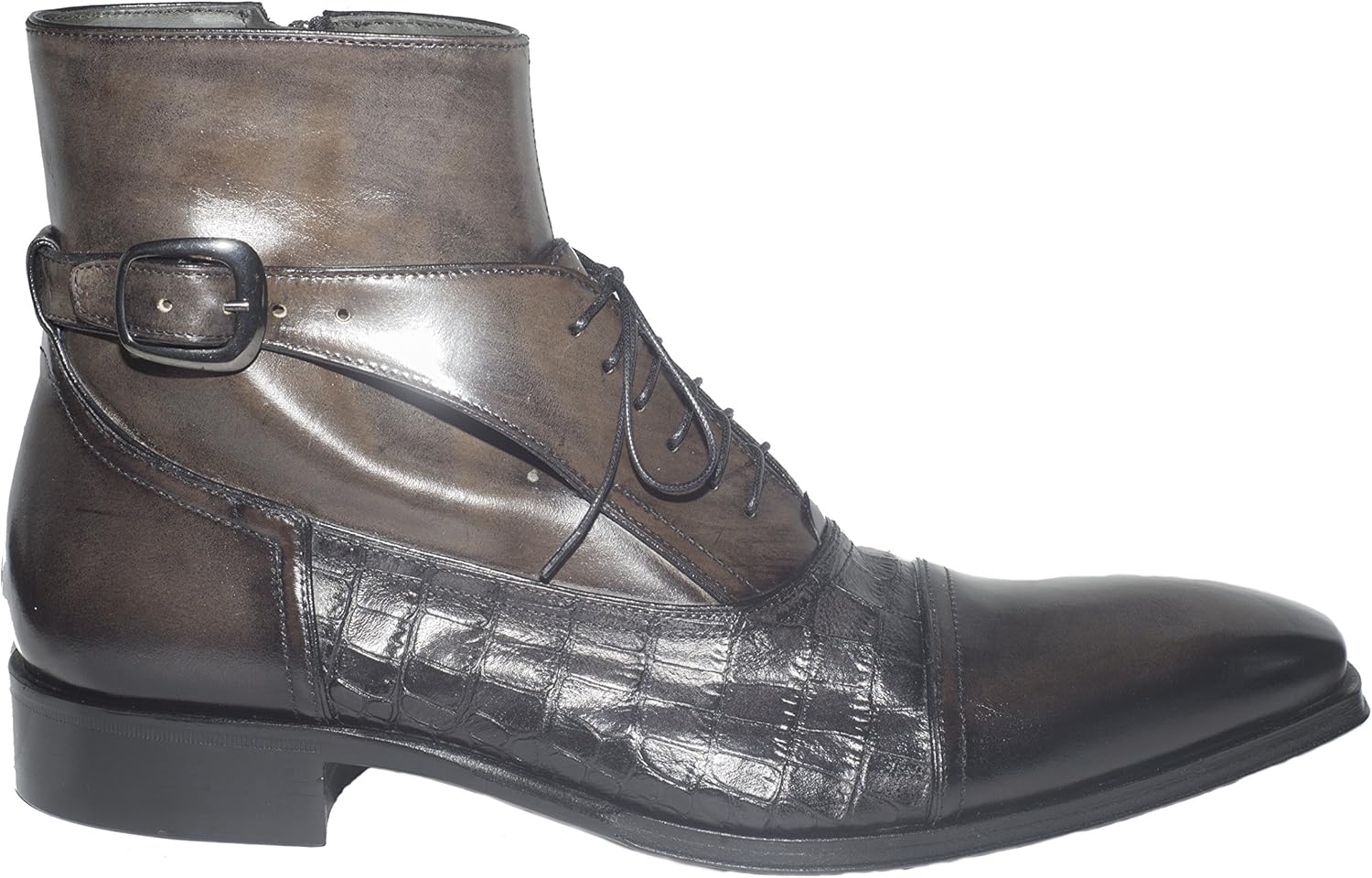 Мужские итальянские ботильоны Jo Ghost 960 из оливковой кожи с шнуровкой, пряжкой и анималистическим принтом, оливковый
Мужские итальянские ботильоны Jo Ghost 960 из оливковой кожи с шнуровкой, пряжкой и анималистическим принтом, оливковый