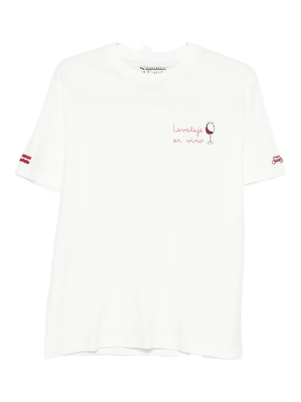 Вышитая футболка Mc2 Saint Barth, белый 
Вышитая футболка Mc2 Saint Barth, белый