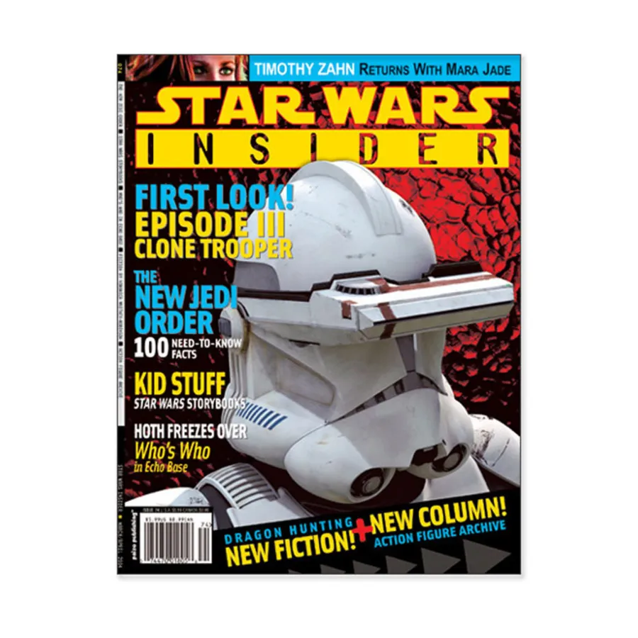 Журнал #74 "The New Jedi Order, Hoth Freezes Over", Star Wars Insider #051 - #100 (WOTC)
Журнал #74 "The New Jedi Order, Hoth Freezes Over", Star Wars Insider #051 - #100 (WOTC)