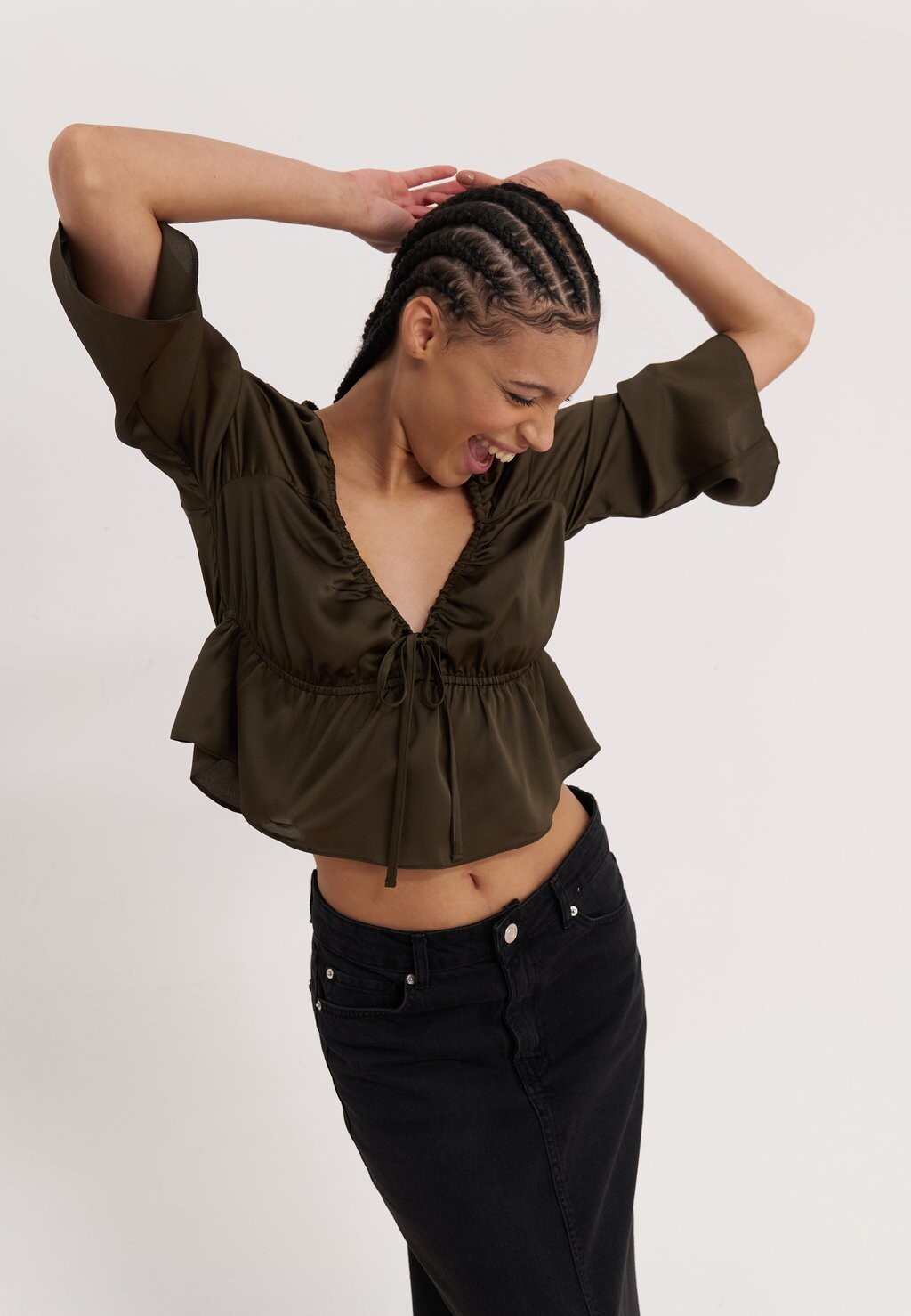 Блуза Even&Odd, хаки
Блуза Even&Odd, хаки