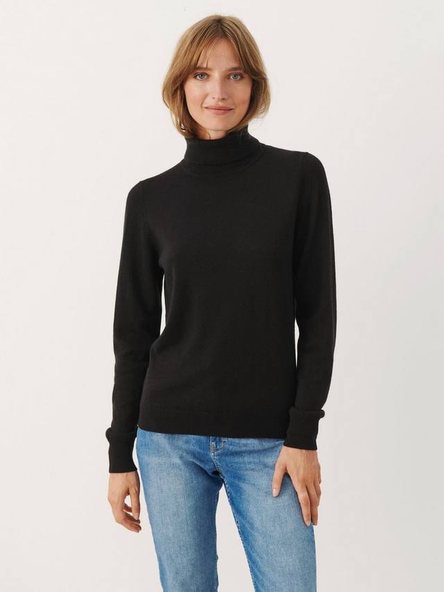 Шерстяной джемпер с высоким воротом riahs Part Two, черный
Шерстяной джемпер с высоким воротом riahs Part Two, черный