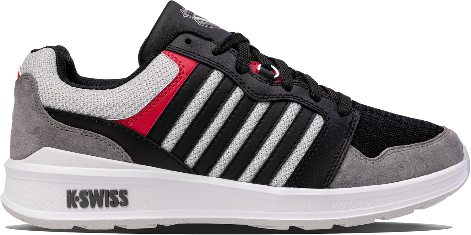 Кроссовки K-Swiss Men's Rival Trainer T, черный/красный
Кроссовки K-Swiss Men's Rival Trainer T, черный/красный