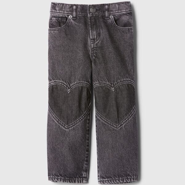 Джинсы прямого кроя с сердечками Gap, черный
Джинсы прямого кроя с сердечками Gap, черный