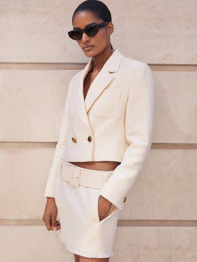 Мини-юбка Mia из шерстяной смеси с поясом Reiss, White
Мини-юбка Mia из шерстяной смеси с поясом Reiss, White