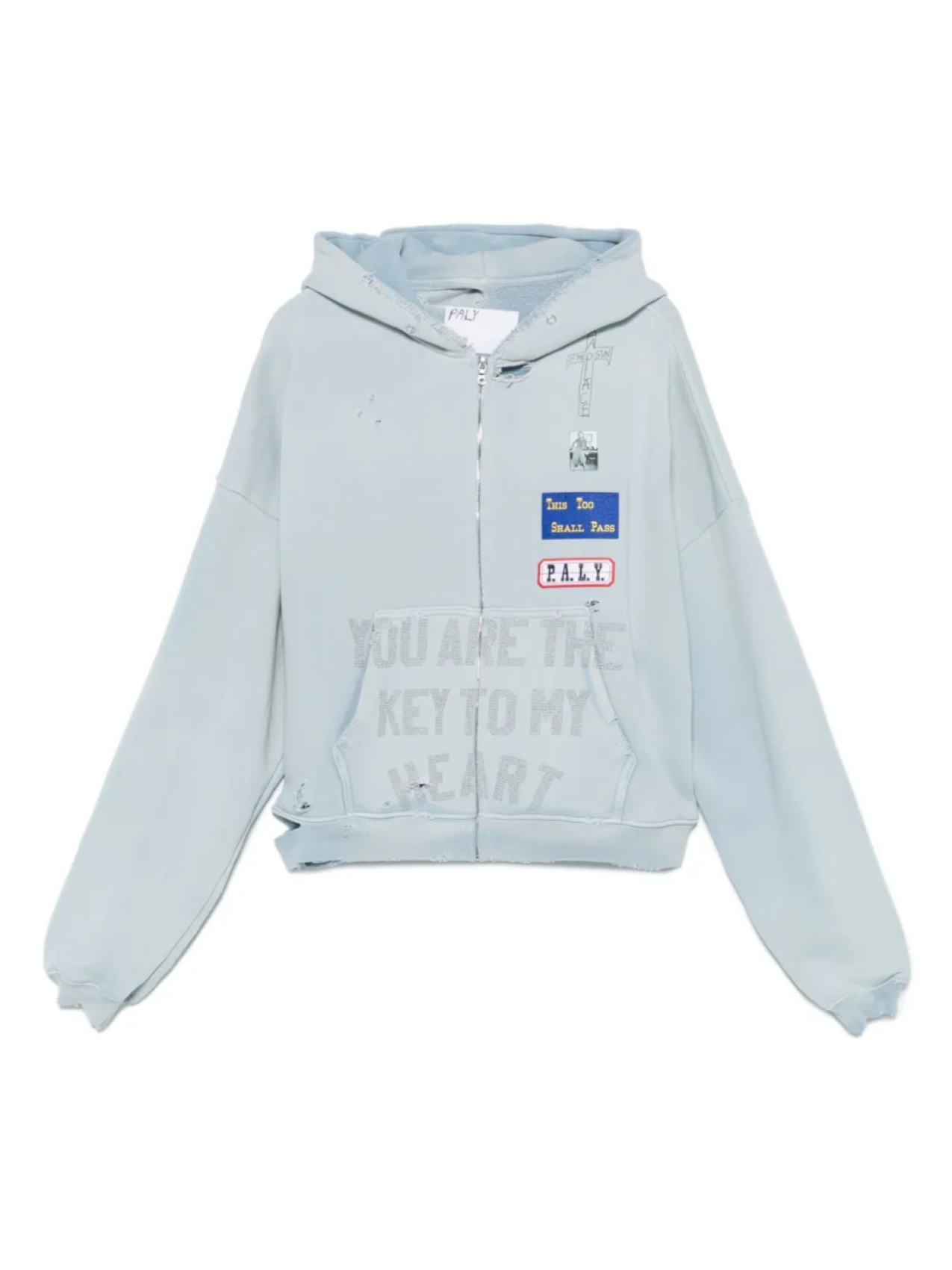 Толстовка Paly на молнии, синий
Толстовка Paly на молнии, синий