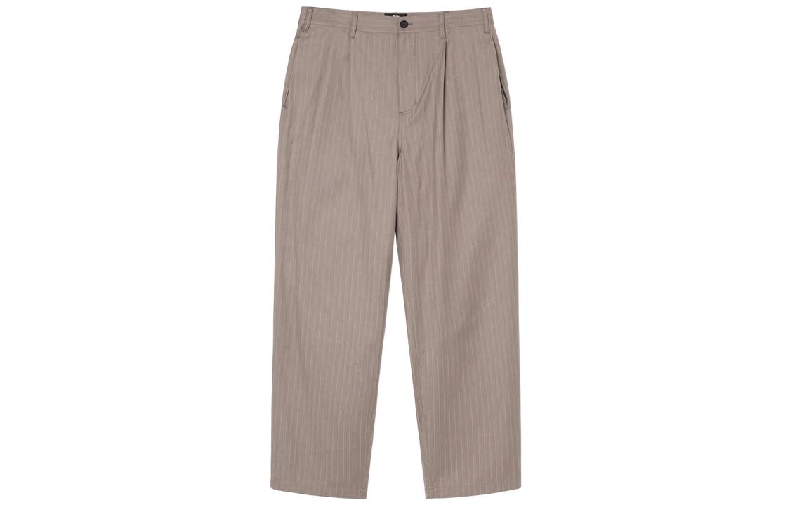 Полосатые плиссированные брюки с объемом Stussy, Светлая умбра
Полосатые плиссированные брюки с объемом Stussy, Светлая умбра