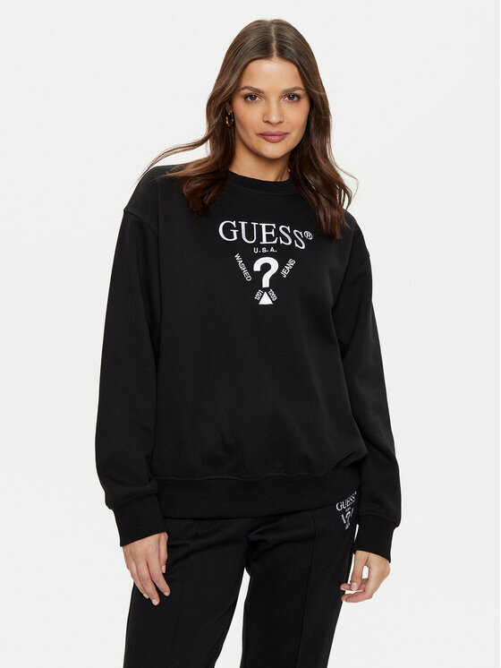 Толстовка обычного кроя Guess, черный 
Толстовка обычного кроя Guess, черный