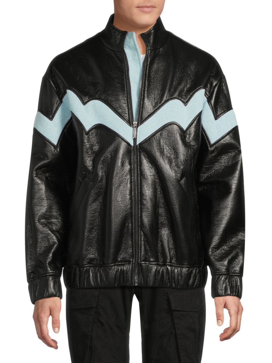 Куртка из искусственной кожи с клеевым покрытием Opening Ceremony, черный
Куртка из искусственной кожи с клеевым покрытием Opening Ceremony, черный