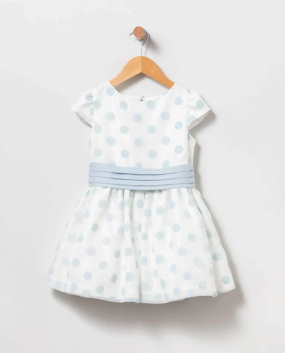 Платье девичье в горошек с поясом океанского цвета Coco Acqua, светло-голубой
Платье девичье в горошек с поясом океанского цвета Coco Acqua, светло-голубой