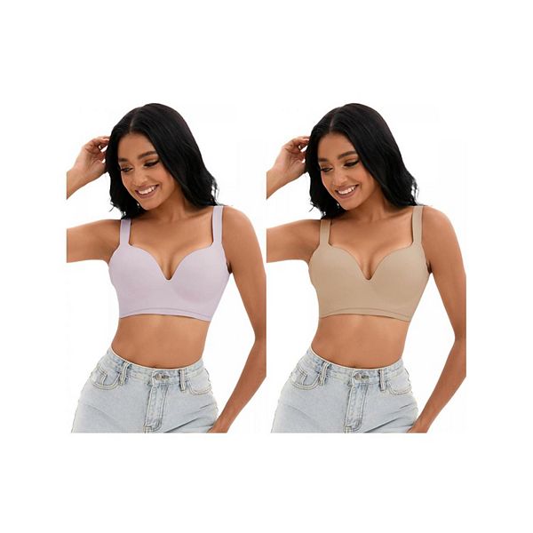 2 упаковки женских бюстгальтеров push up без косточек с u-образной спинкой и регулируемыми бретелями Inspire Chic, Purple Khaki
2 упаковки женских бюстгальтеров push up без косточек с u-образной спинкой и регулируемыми бретелями Inspire Chic, Purple Khaki