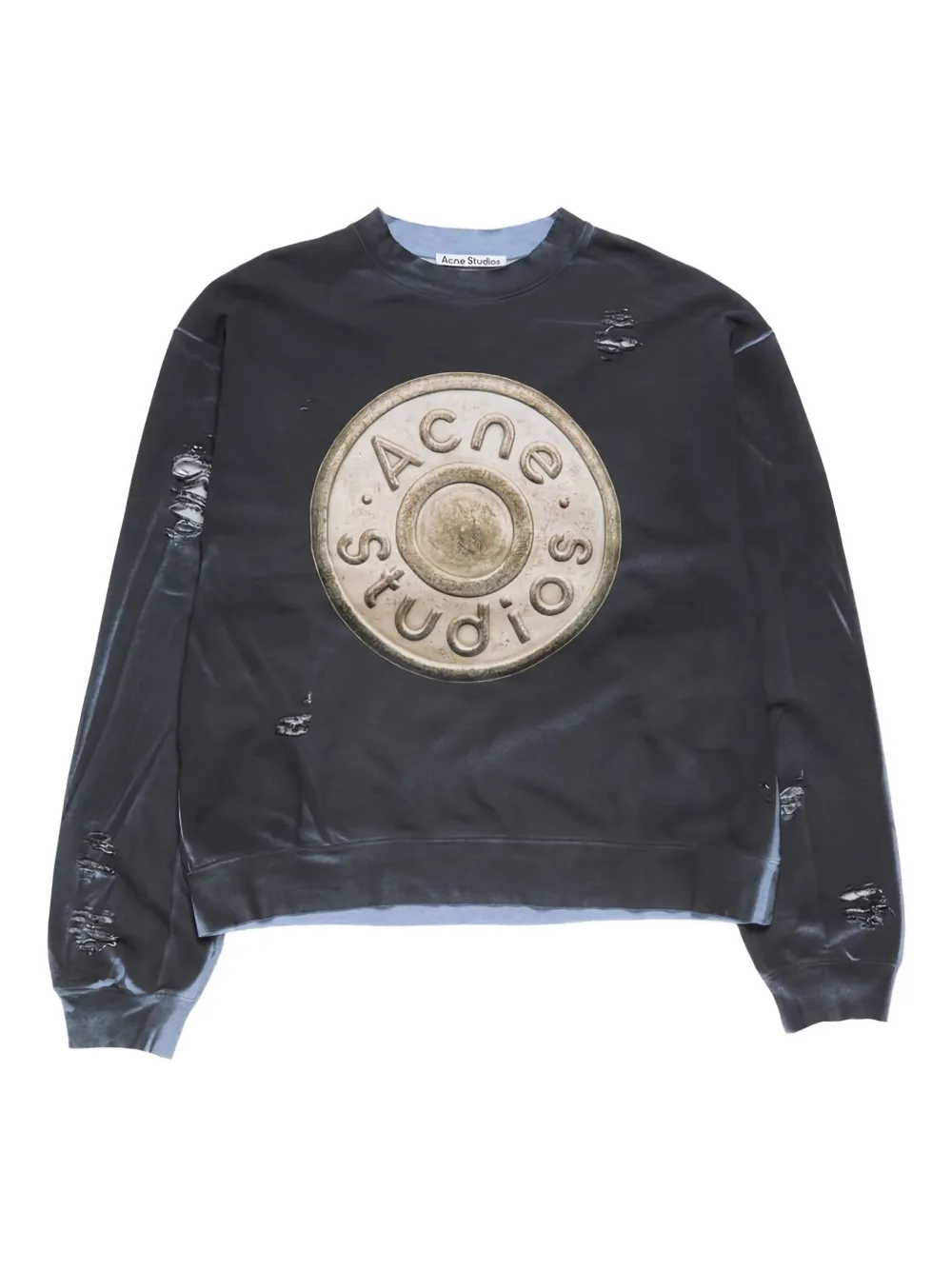 Свитшот с логотипом и эффектом потертости Acne Studios, черный
Свитшот с логотипом и эффектом потертости Acne Studios, черный