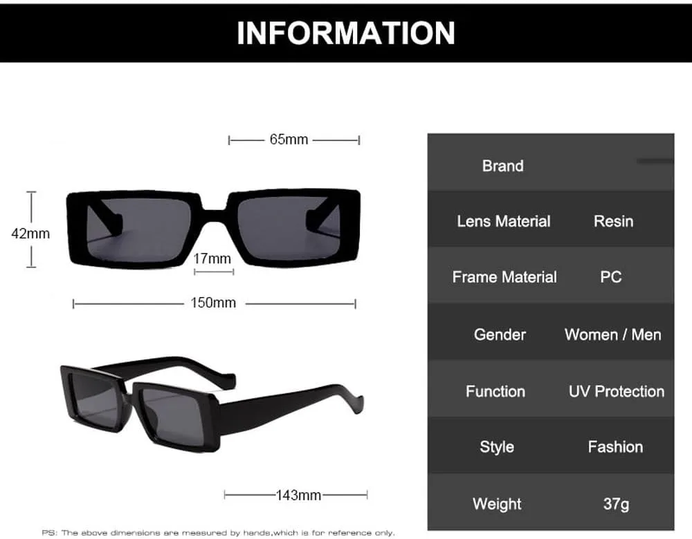 Летние ретро-солнцезащитные очки прямоугольной формы для женщин, модные флуоресцентные зеленые очки для мужчин, защита от ультрафиолета UV400 HVTVTLA, Purple Purple
Летние ретро-солнцезащитные очки прямоугольной формы для женщин, модные флуоресцентные зеленые очки для мужчин, защита от ультрафиолета UV400 HVTVTLA, Purple Purple