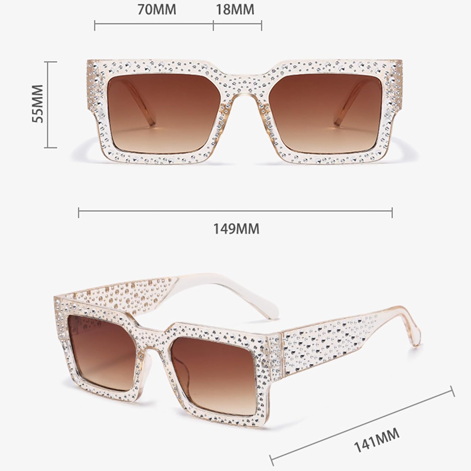 bullabulling Модные солнцезащитные очки квадратной формы со стразами для женщин, бриллиантовые солнцезащитные очки в стиле ретро, сверкающие солнцезащитные очки UV400, Black Tea
bullabulling Модные солнцезащитные очки квадратной формы со стразами для женщин, бриллиантовые солнцезащитные очки в стиле ретро, сверкающие солнцезащитные очки UV400, Black Tea