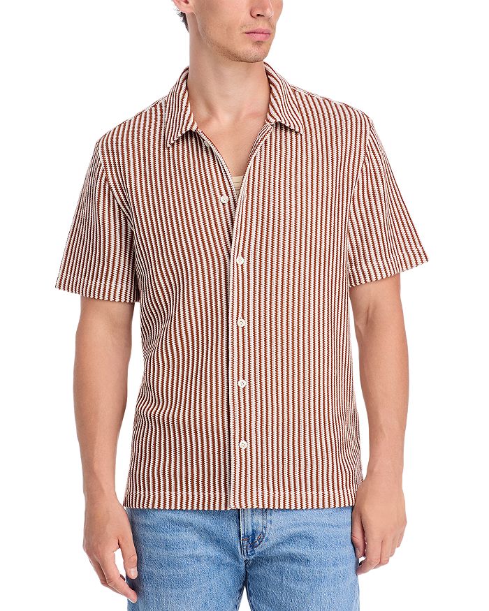 Фактурная вязаная рубашка с коротким рукавом Madewell, красный
Фактурная вязаная рубашка с коротким рукавом Madewell, красный