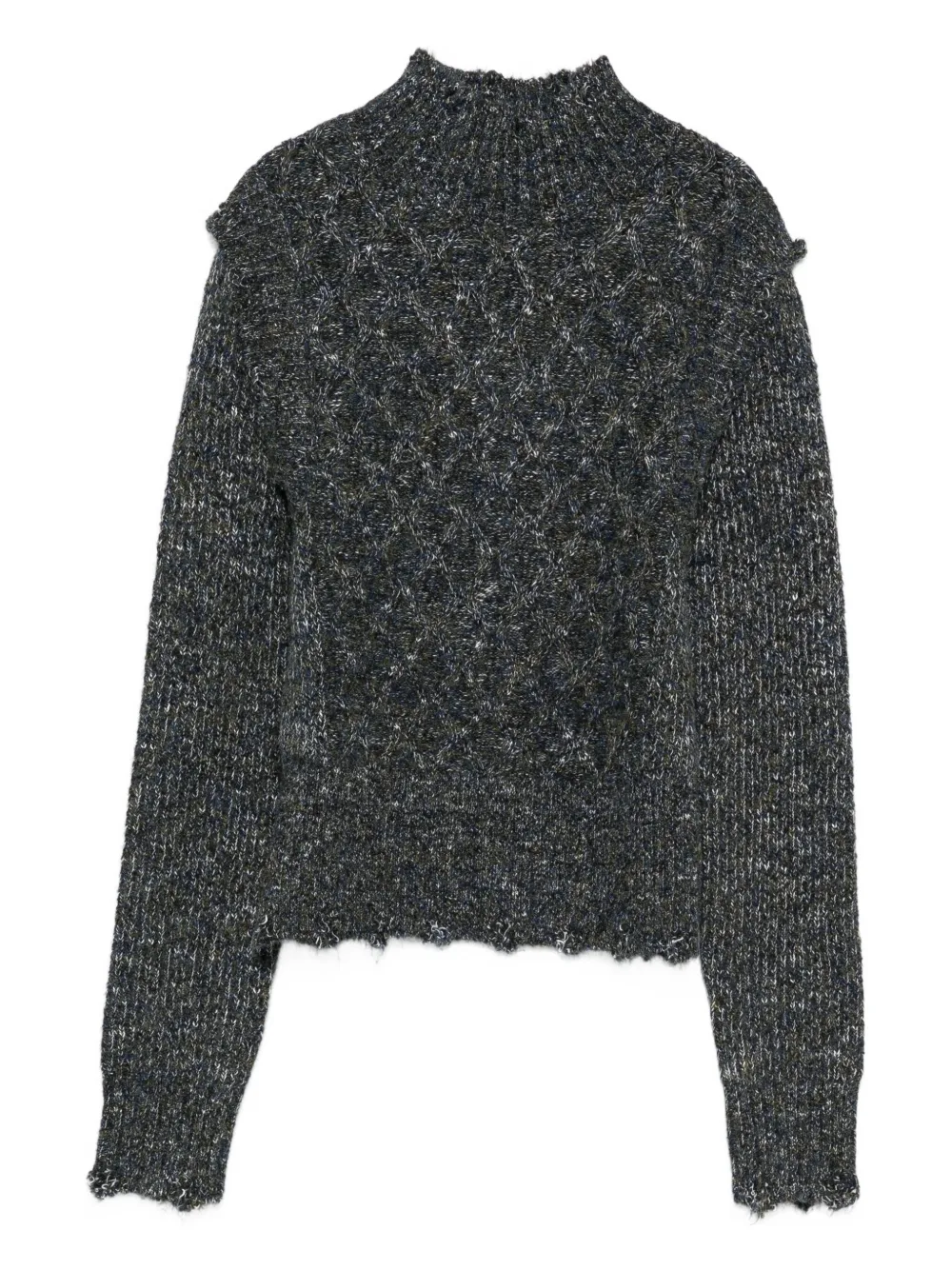 Свитер с высоким воротом и оборками PINKO, серый
Свитер с высоким воротом и оборками PINKO, серый