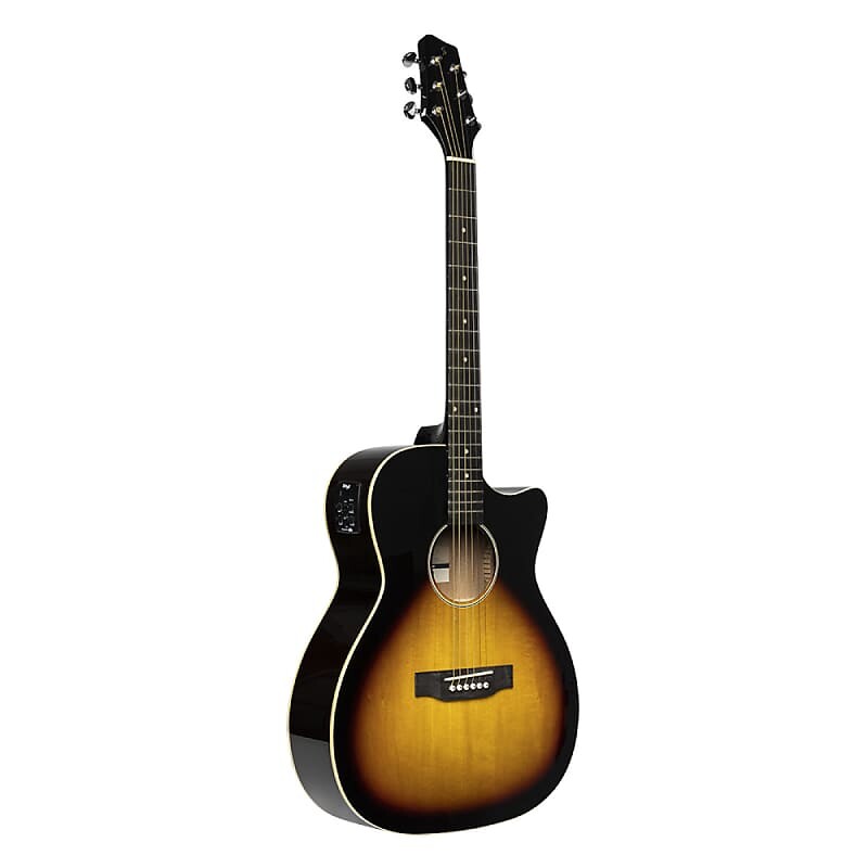 Акустическая гитара Stagg SA35 ACE-VS Auditorium Cutaway Basswood Top Catalpa Neck 6-String Acoustic-Electric Guitar
Акустическая гитара Stagg SA35 ACE-VS Auditorium Cutaway Basswood Top Catalpa Neck 6-String Acoustic-Electric Guitar
