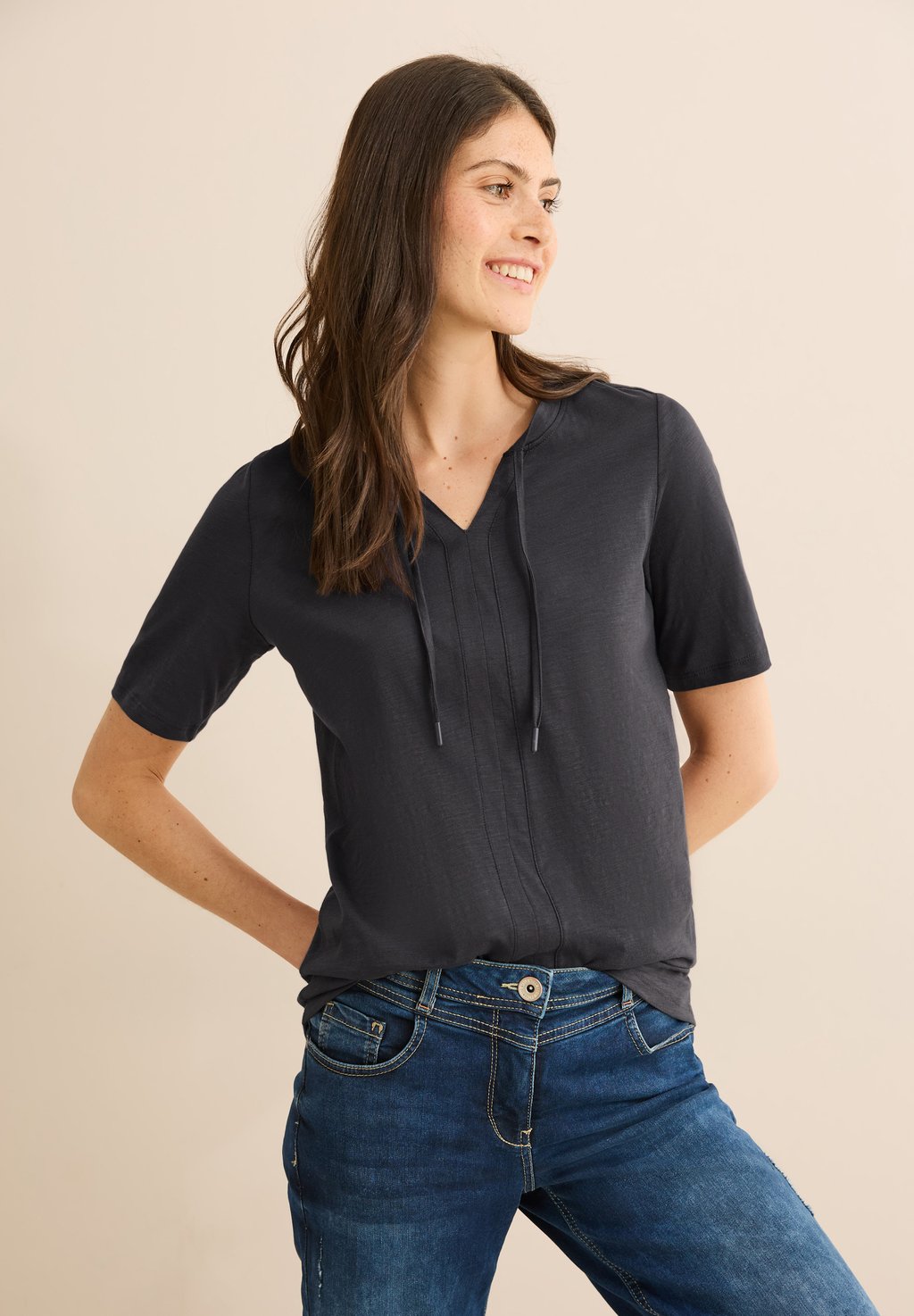 Базовая футболка Cecil, серый
Базовая футболка Cecil, серый