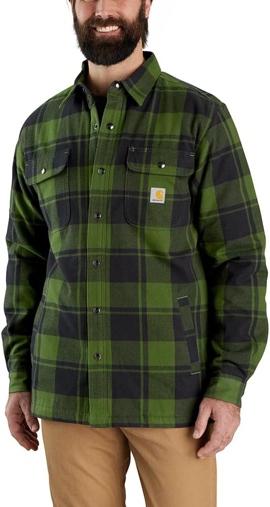 Carhartt мужская 106354 рубашка-жакет на фланелевой подкладке Sherpa свободного кроя, Chive
Carhartt мужская 106354 рубашка-жакет на фланелевой подкладке Sherpa свободного кроя, Chive