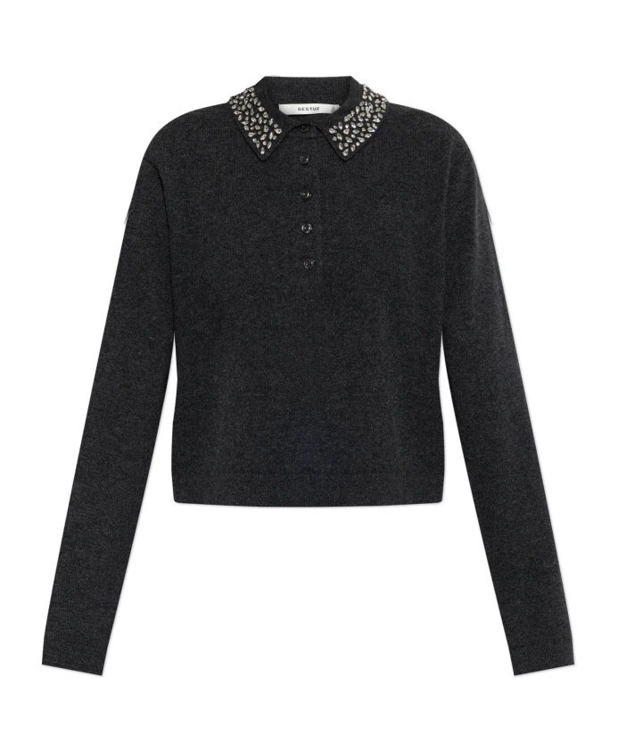 Пуловер Gzmanzi deco polo Gestuz, серый
Пуловер Gzmanzi deco polo Gestuz, серый