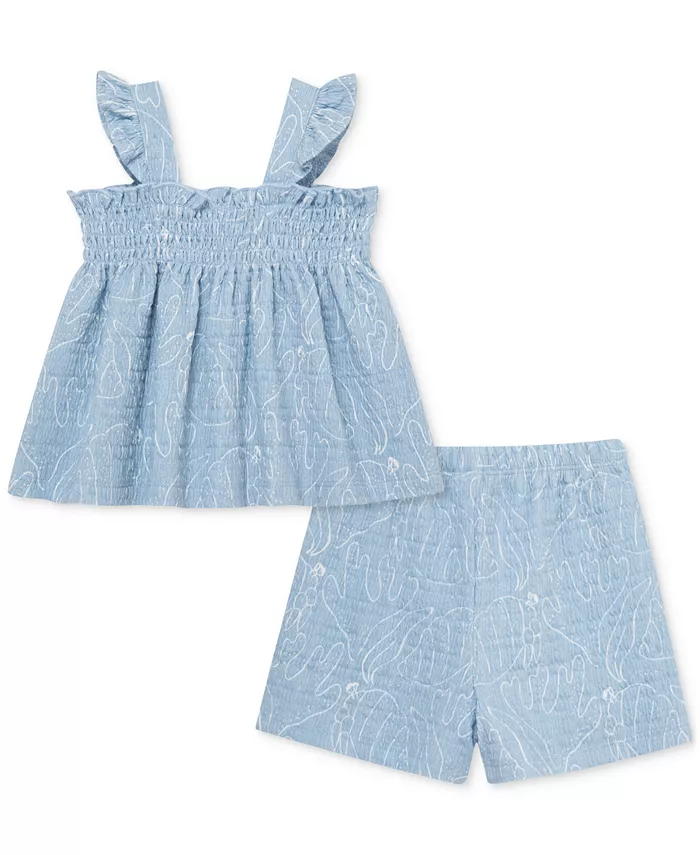 Детский комплект для девочки: туника и шорты Seaside, 2 предмета Little Me, синий
Детский комплект для девочки: туника и шорты Seaside, 2 предмета Little Me, синий