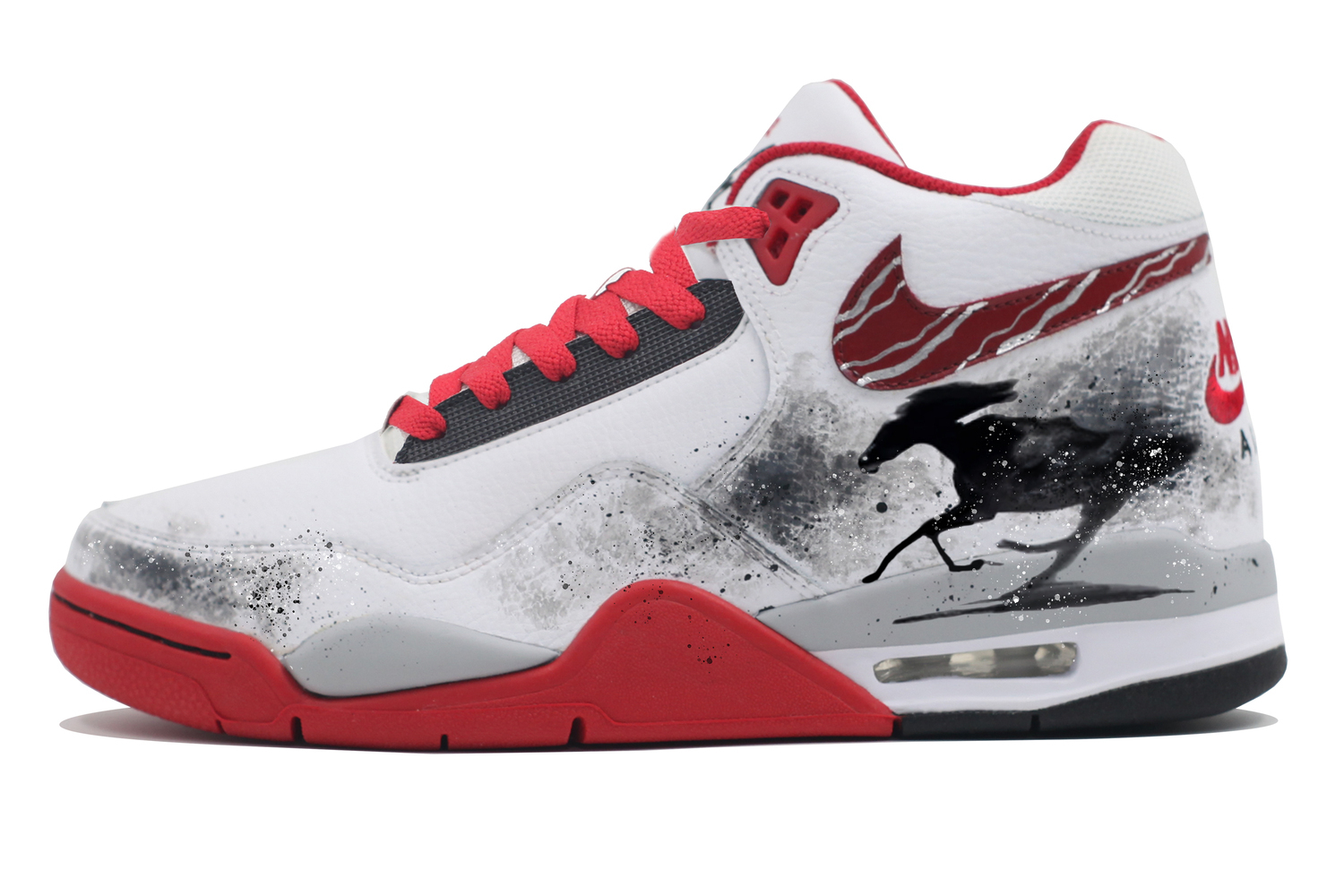 Кроссовки баскетбольные мужские mid top Vintage, технология Flight Legacy Cushion, износостойкие, цвет White Red Black Nike, черный белый красный
Кроссовки баскетбольные мужские mid top Vintage, технология Flight Legacy Cushion, износостойкие, цвет White Red Black Nike, черный белый красный