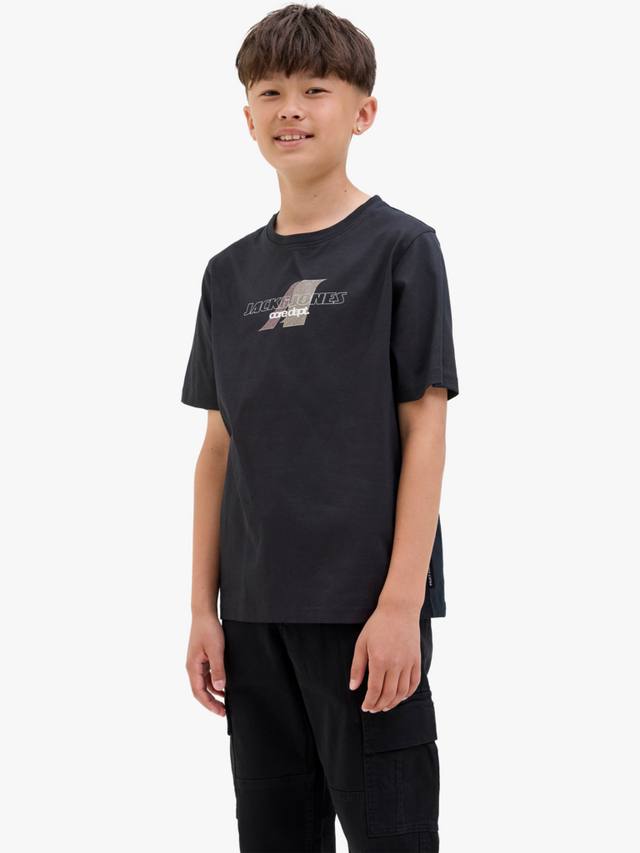 Детская хлопковая футболка с коротким рукавом и принтом Jack & Jones, Black
Детская хлопковая футболка с коротким рукавом и принтом Jack & Jones, Black