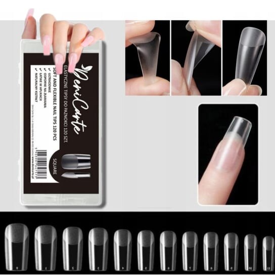 Гибкие типсы, бесцветные, 120шт, квадратные, прямые Deni Carte
Гибкие типсы, бесцветные, 120шт, квадратные, прямые Deni Carte