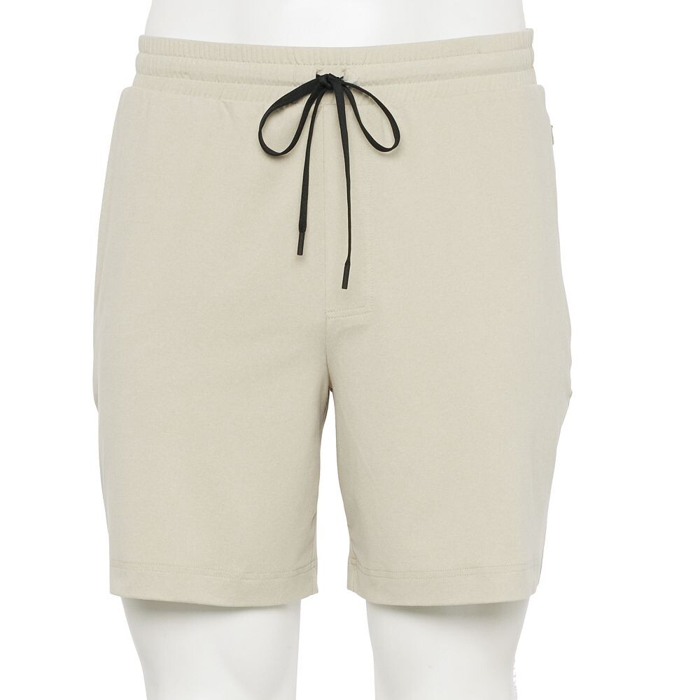 Мужские шорты For The Republic с эластичной резинкой на талии и задним карманом на молнии, серый 
Мужские шорты For The Republic с эластичной резинкой на талии и задним карманом на молнии, серый