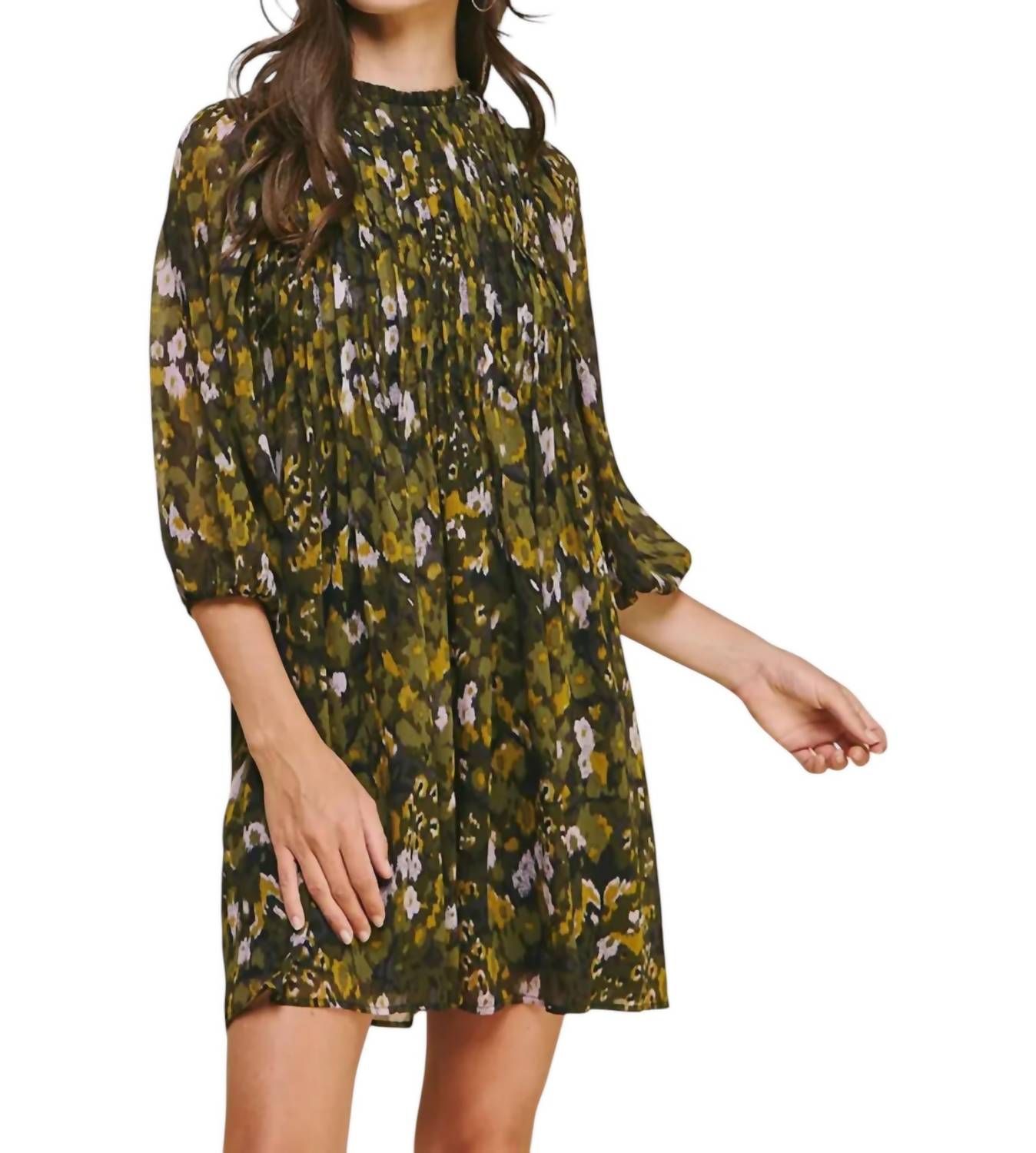 Мини-платье с защипами зеленого цвета PINCH
Мини-платье с защипами зеленого цвета PINCH