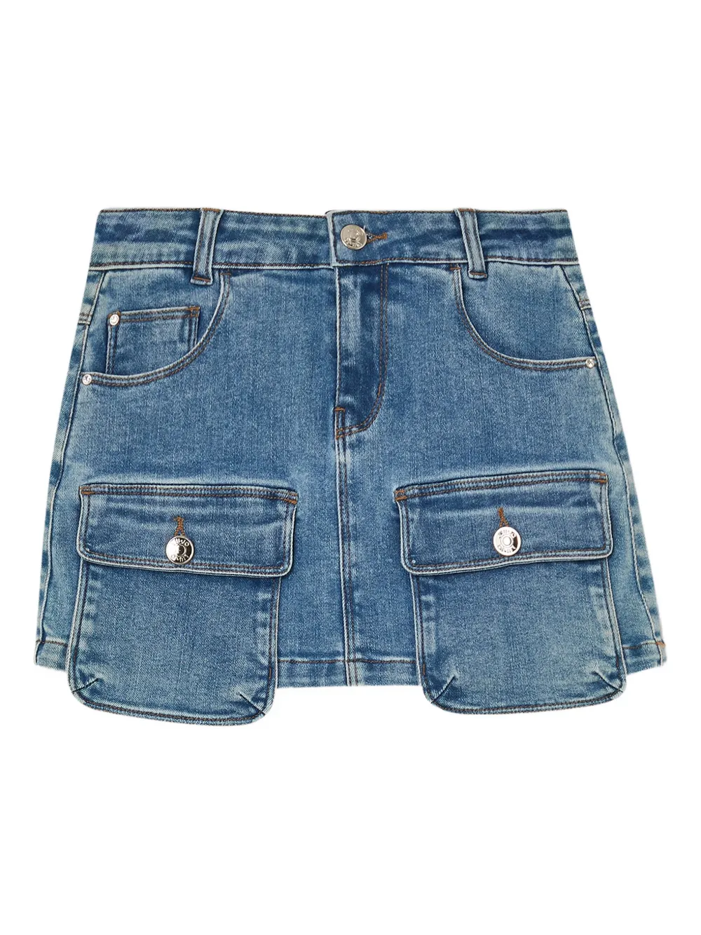 Джинсовая мини-юбка с накладными карманами Liu Jo Kids, синий
Джинсовая мини-юбка с накладными карманами Liu Jo Kids, синий
