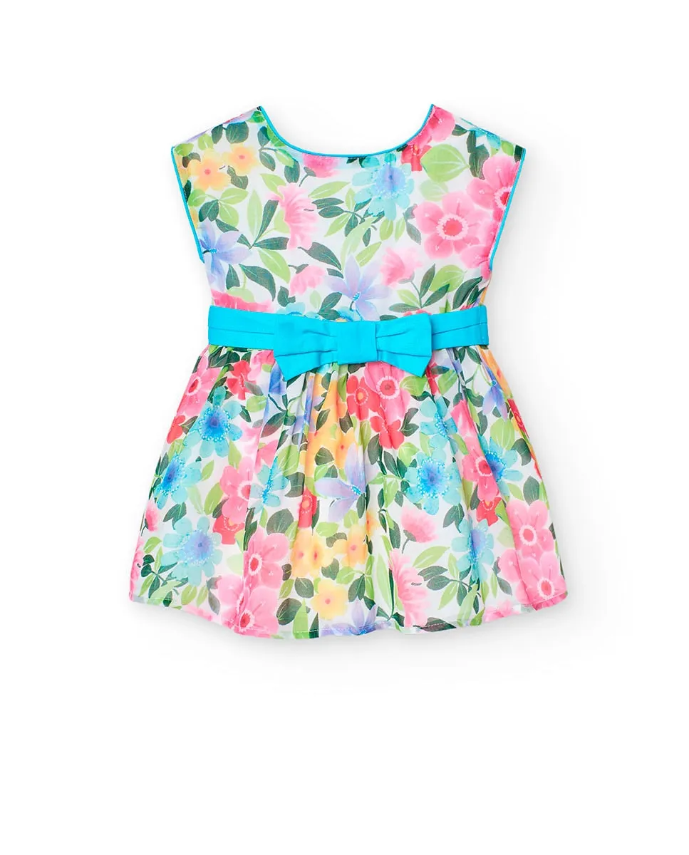 Платье для девочки с цветочным принтом и декоративным бантом Boboli, многоцветный
Платье для девочки с цветочным принтом и декоративным бантом Boboli, многоцветный